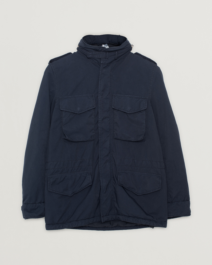 Herren | Jacken | Pre-owned | Aspesi Garment Dyed Field Jacket Navy