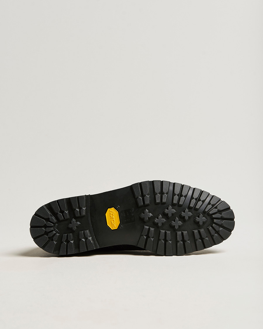 Herren | Pre-owned Rahmengenähte Schuhe | Pre-owned | Crockett & Jones Pembroke Derbys Scotch Grain Vibram Black Calf UK6,5 - EU40,5