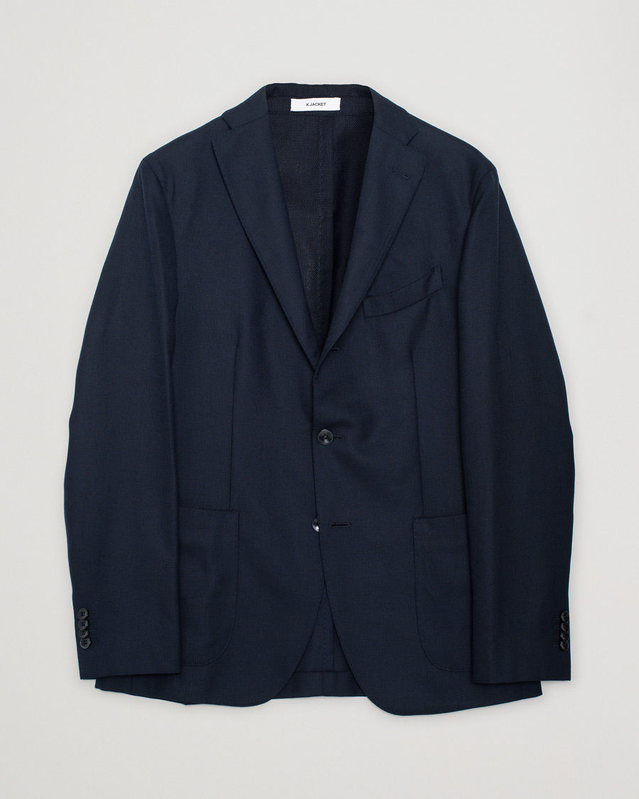 Herren | Sakkos | Pre-owned | Boglioli K Jacket Wool Hopsack Blazer Navy