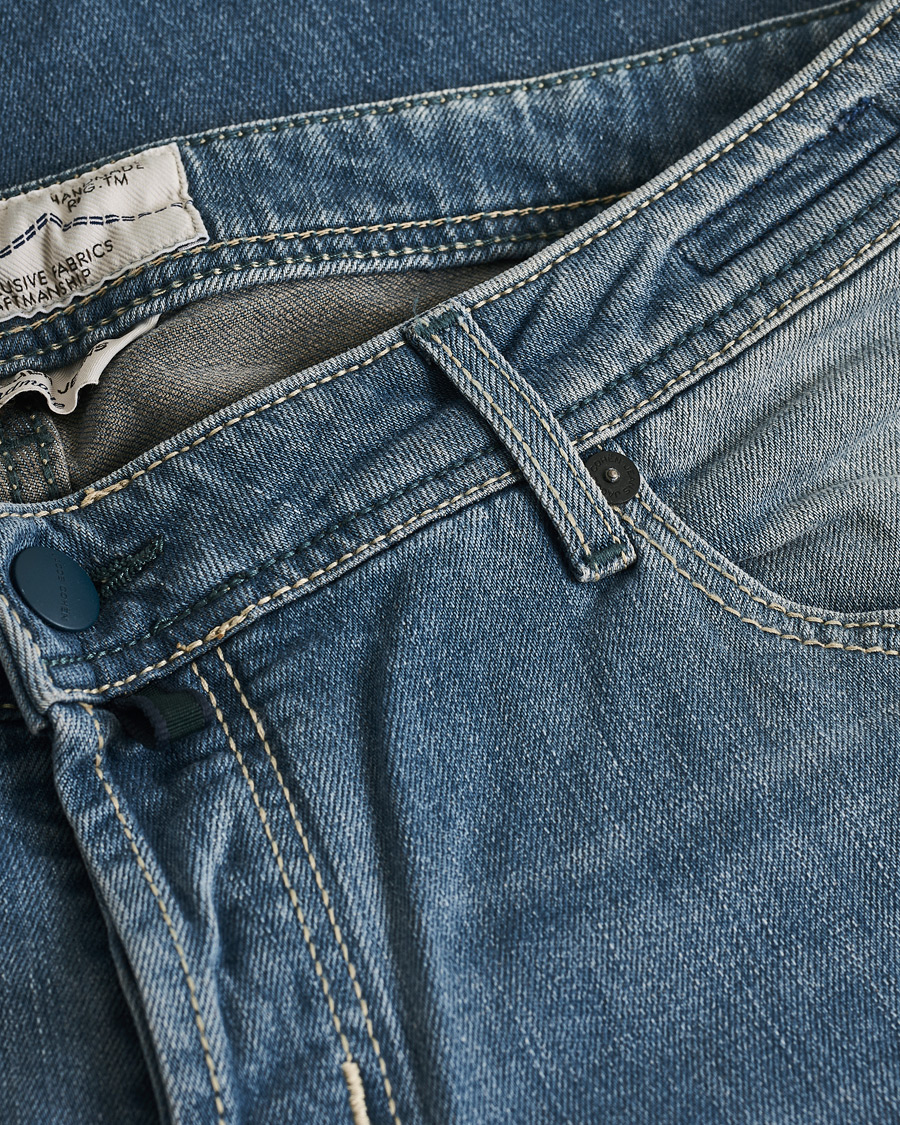 Herren | Jeans | Pre-owned | Jacob Cohën Nick 622 Slim Fit Stretch Jeans Light Blue W38