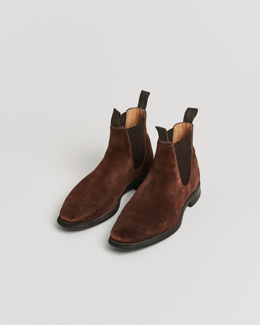 Herren | Boots | Pre-owned | Loake 1880 Chatsworth Chelsea Boot Brown Suede UK6,5 - EU40,5