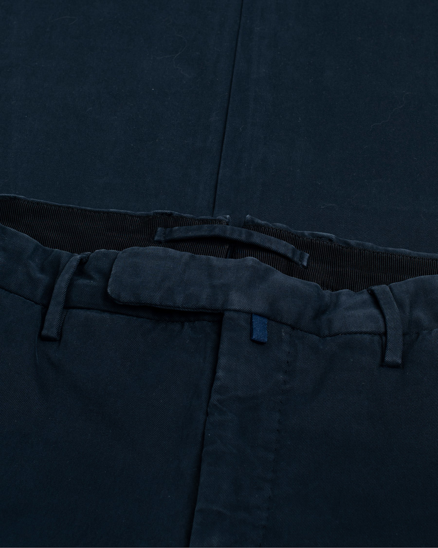 Herren | Hosen | Pre-owned | Incotex Slim Fit Cotton Stretch Chinos Navy