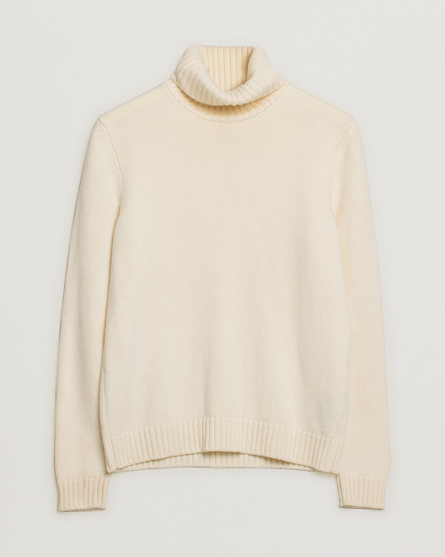 Herren | Zanone Virgin Merino Wool Rollneck Latte | Pre-owned | Zanone Virgin Merino Wool Rollneck Latte