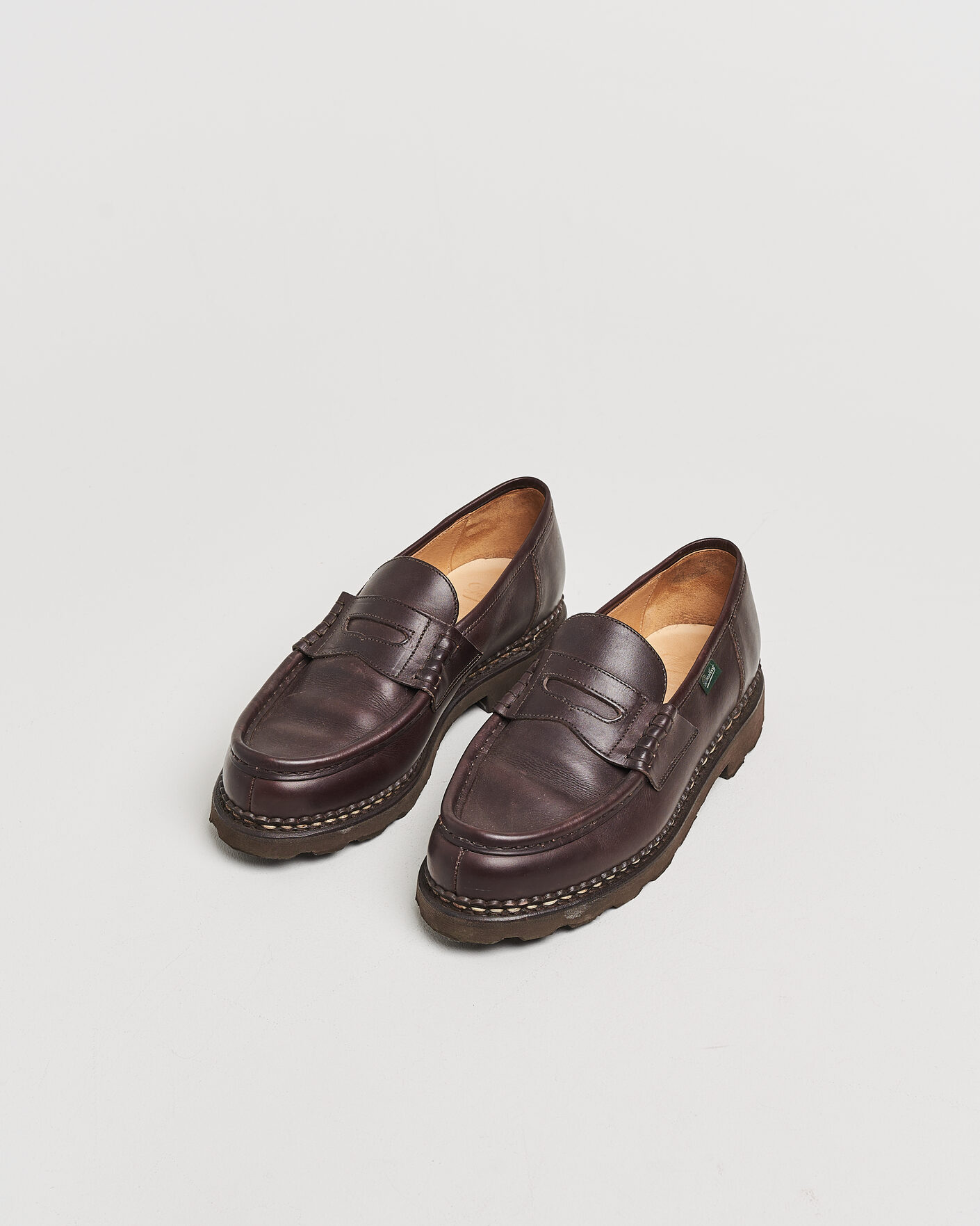 Herren | Pre-owned Rahmengenähte Schuhe | Pre-owned | Paraboot Reims Loafer Cafe UK8,5 - EU42,5