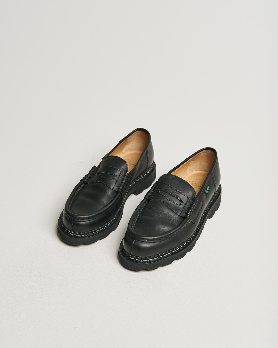 Herren | Paraboot Reims Loafer Black | Pre-owned | Paraboot Reims Loafer Black