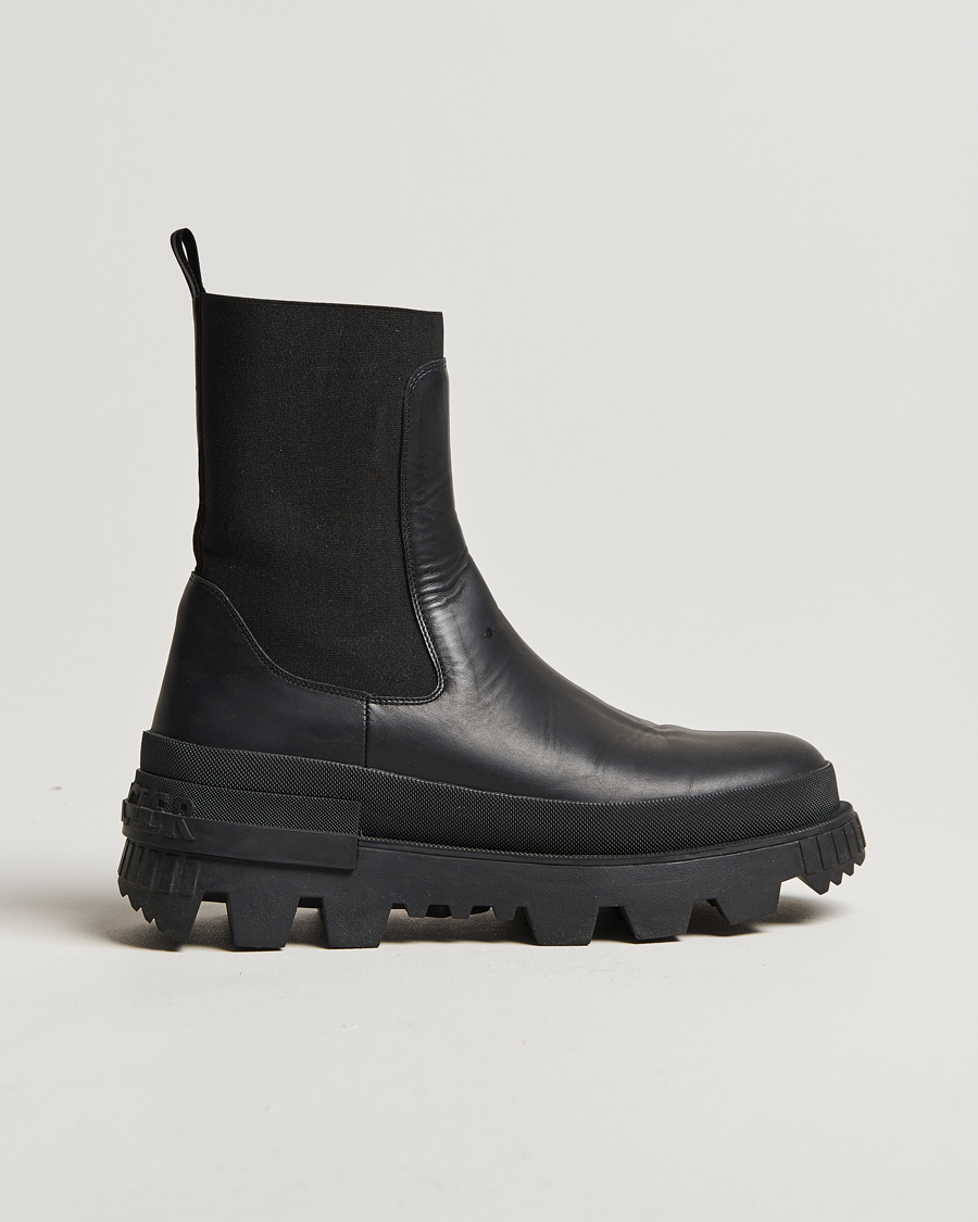 Herren | Moncler Neue Chelsea Boots Black 42 | Pre-owned | Moncler Neue Chelsea Boots Black 42