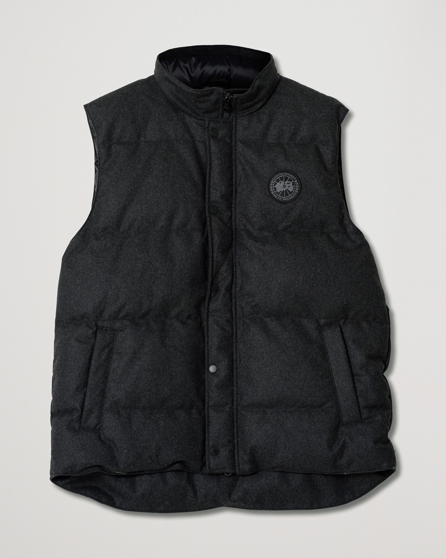 Herren | Jacken | Pre-owned | Canada Goose Garson Wool Vest Carbon Melange