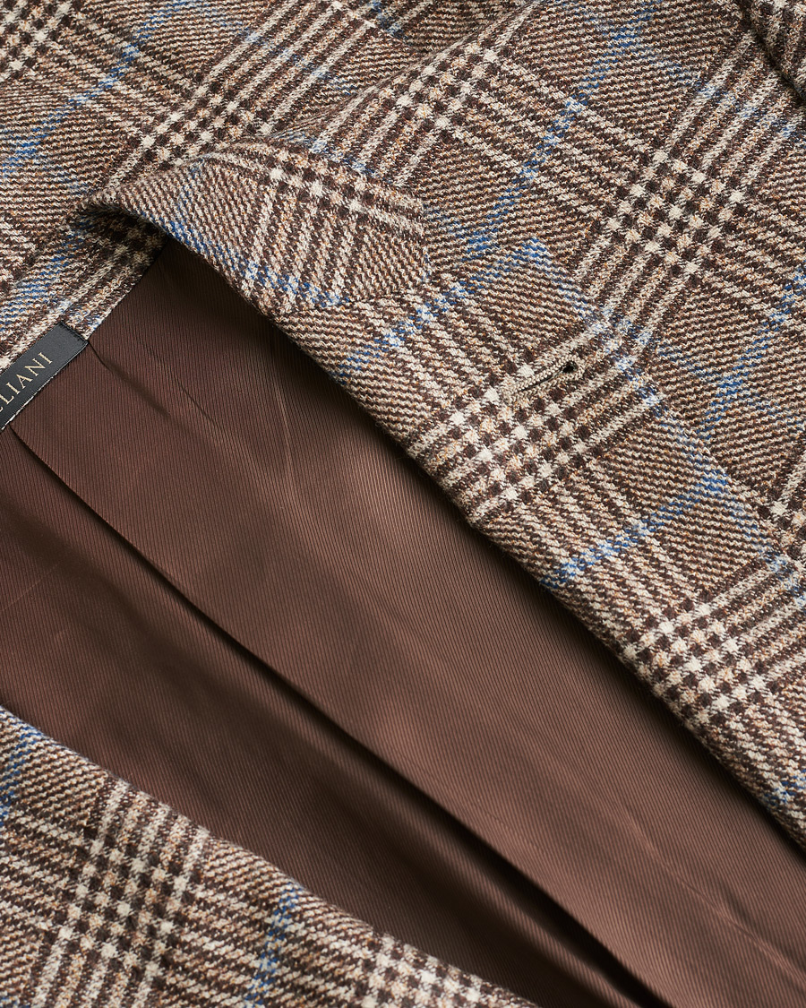 Herren | Pre-owned Sakkos | Pre-owned | Corneliani Check Wool Blazer Brown 52