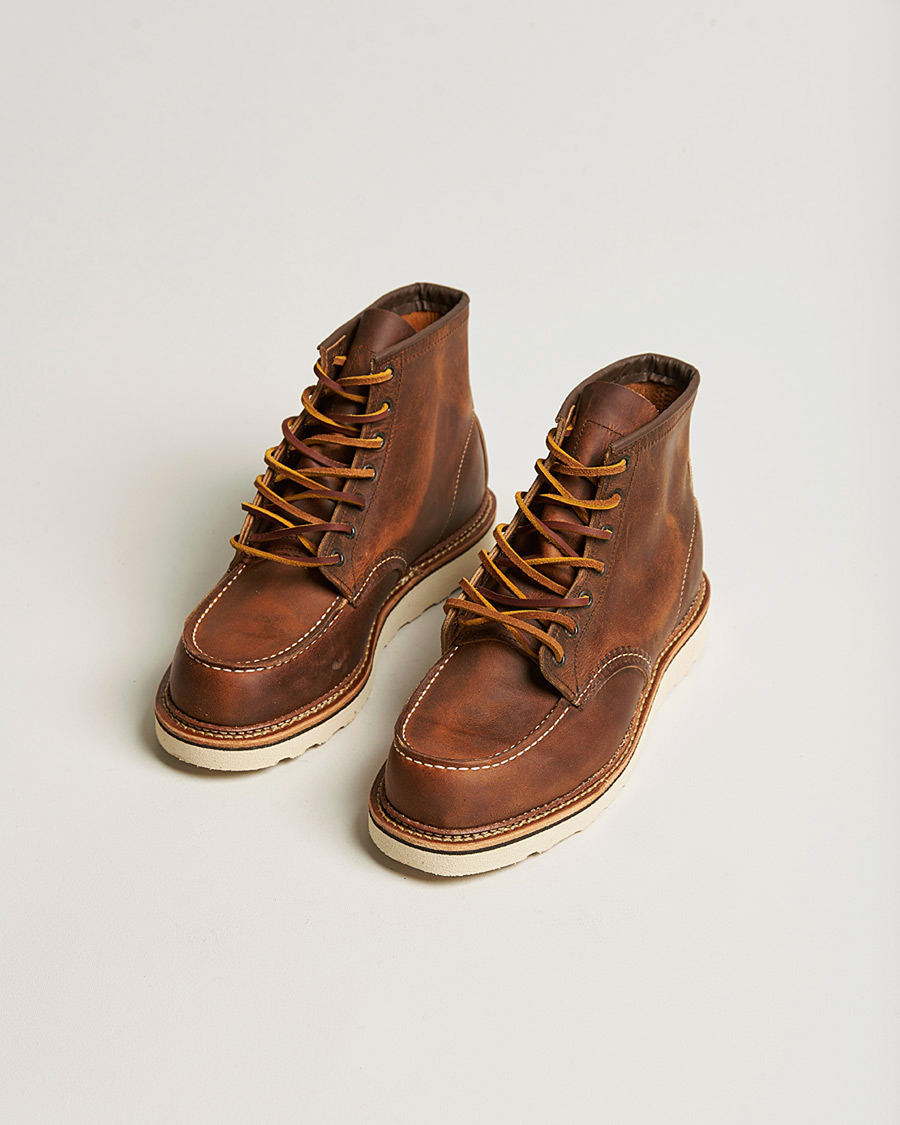 Herren | Pre-owned Schuhe | Pre-owned | Red Wing Shoes Moc Toe Boot Copper Rough/Though Leather US8 - EU41