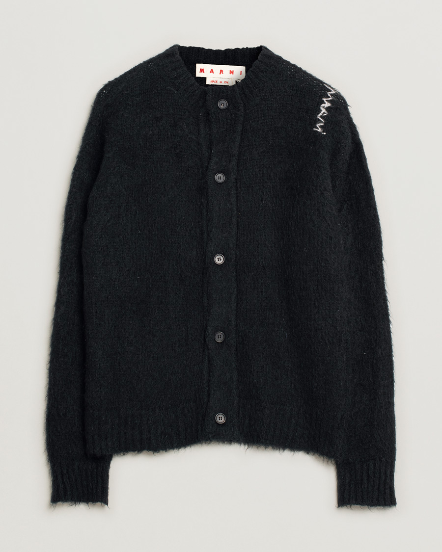 Herren | Pre-owned Pullover | Pre-owned | Marni Fuzzy Wuzzy Cardigan Black 48