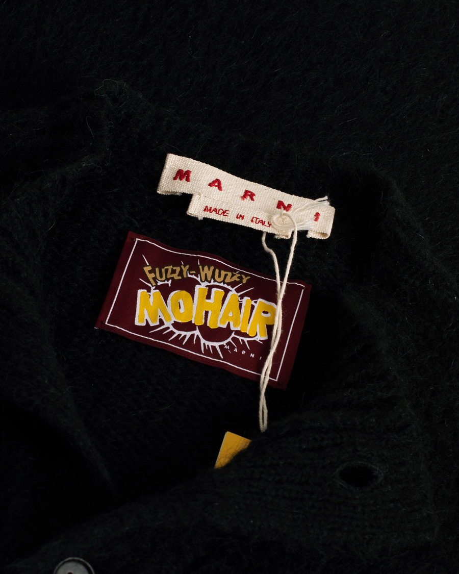 Herren | Pre-owned Pullover | Pre-owned | Marni Fuzzy Wuzzy Cardigan Black 48