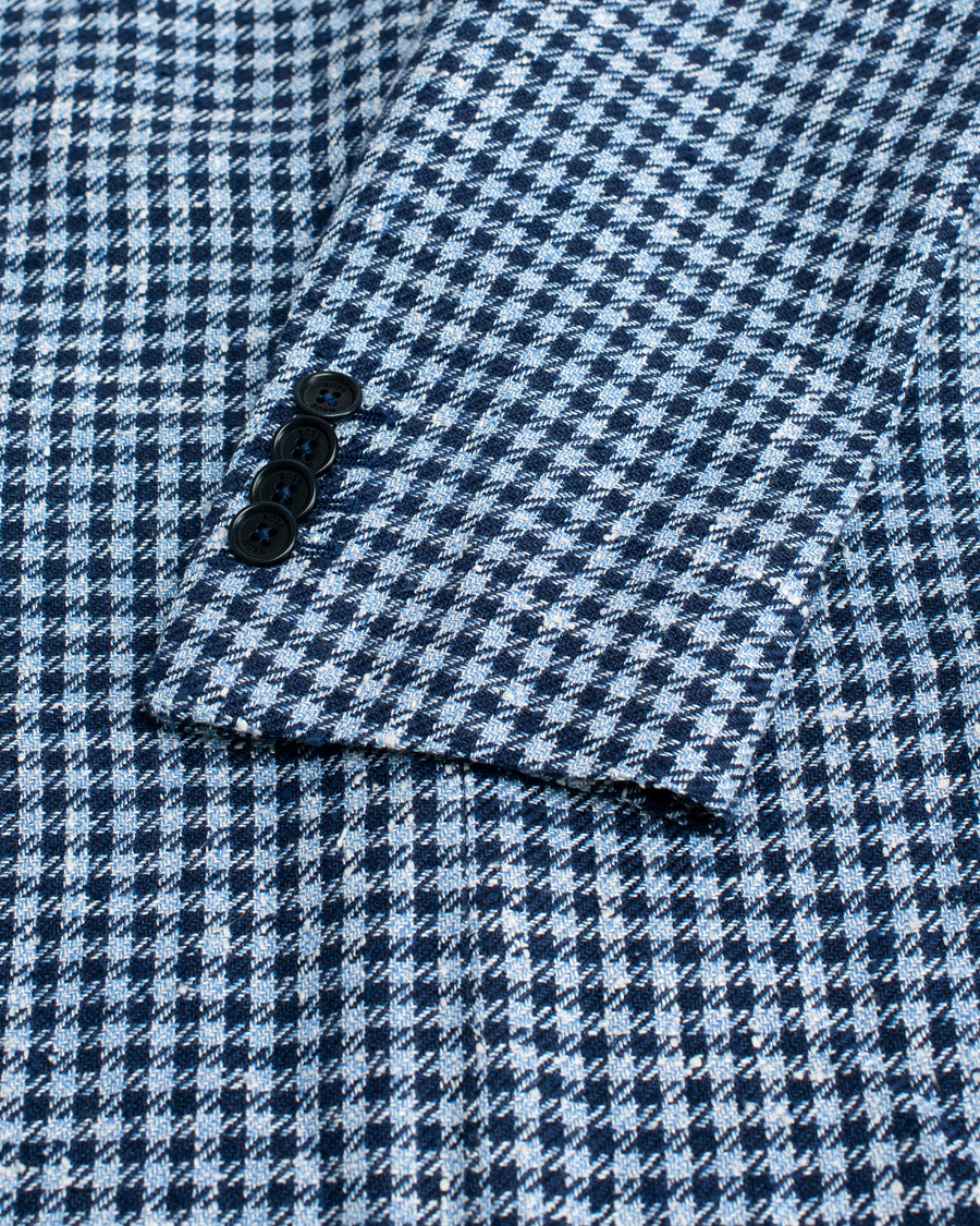 Herren | Pre-owned Sakkos | Pre-owned | Rose & Born Silk/Linen/Cotton Blazer Blue 48
