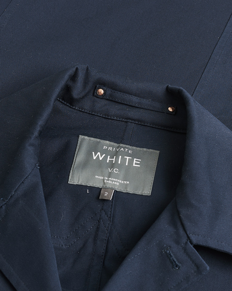 Herren | Pre-owned Hemden | Pre-owned | Private White V.C. Cotton Overshirt Navy 2 - XS