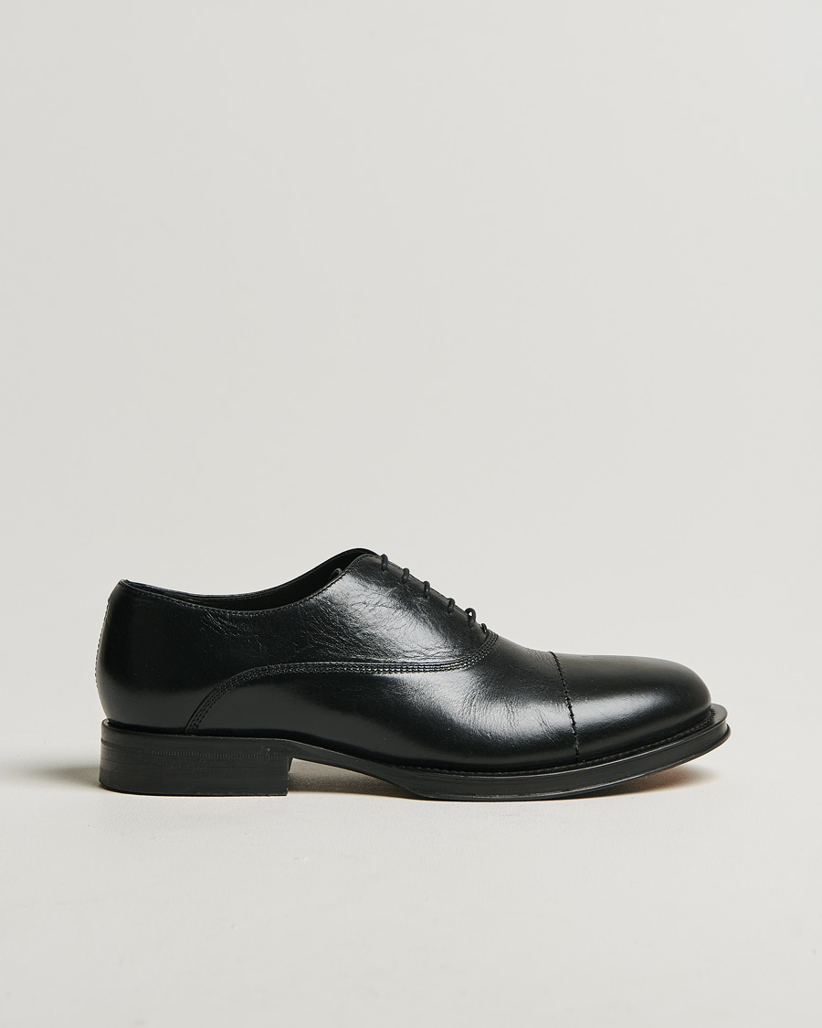 Herren | Lanvin Leather Derby Black Calf | Pre-owned | Lanvin Leather Derby Black Calf