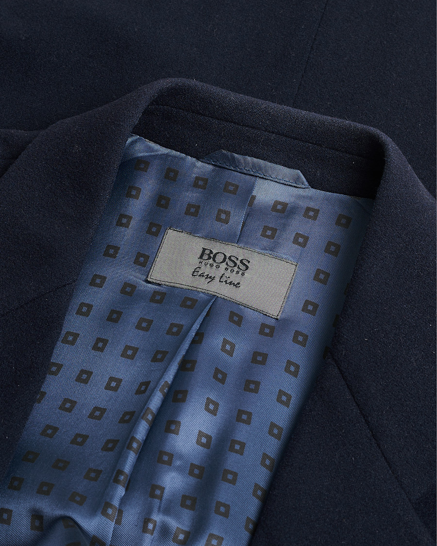 Herren | Pre-owned Sakkos | Pre-owned | BOSS Vintage Cashmere Blend Blazer Navy 48