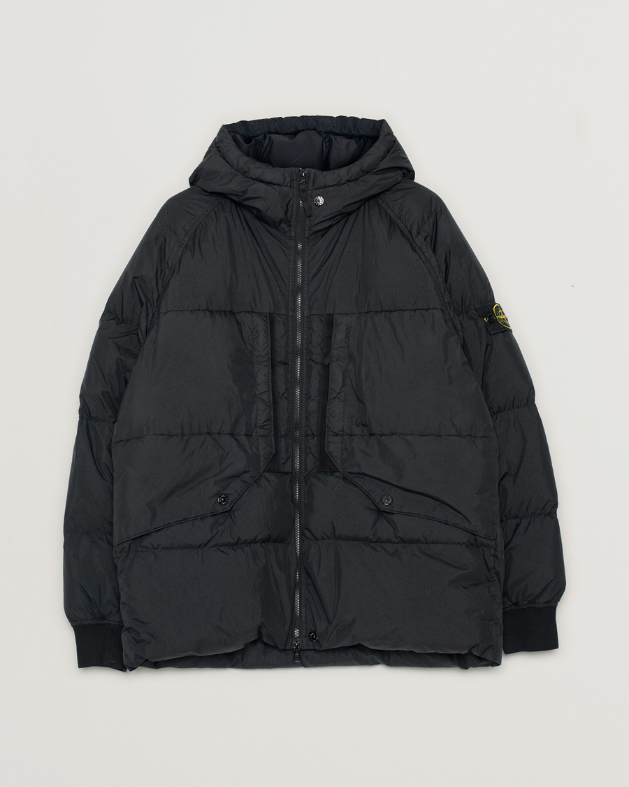 Herren | Jacken | Pre-owned | Stone Island Garment Dyed Recycled Nylon Down Jacket Black