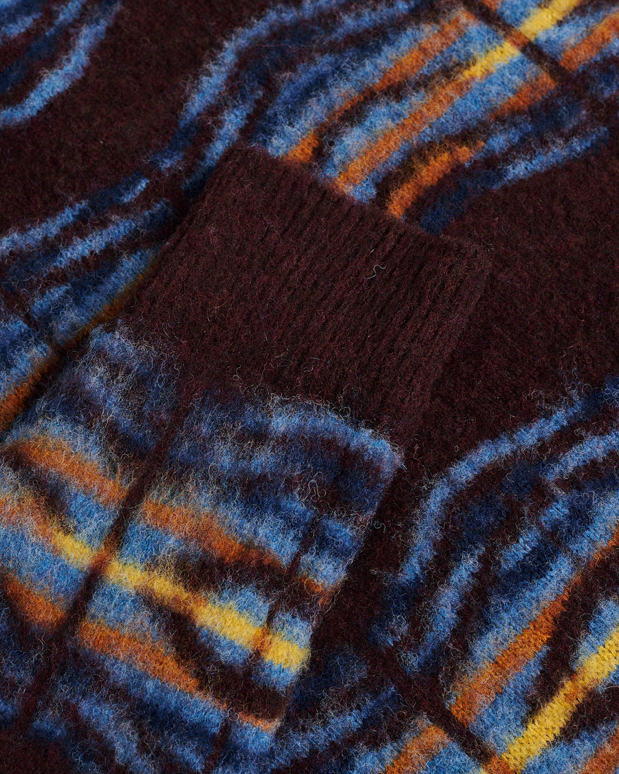 Herren | Pre-owned Pullover | Pre-owned | Howlin' Brushed Wool Pattern Cardigan Bordeaux M