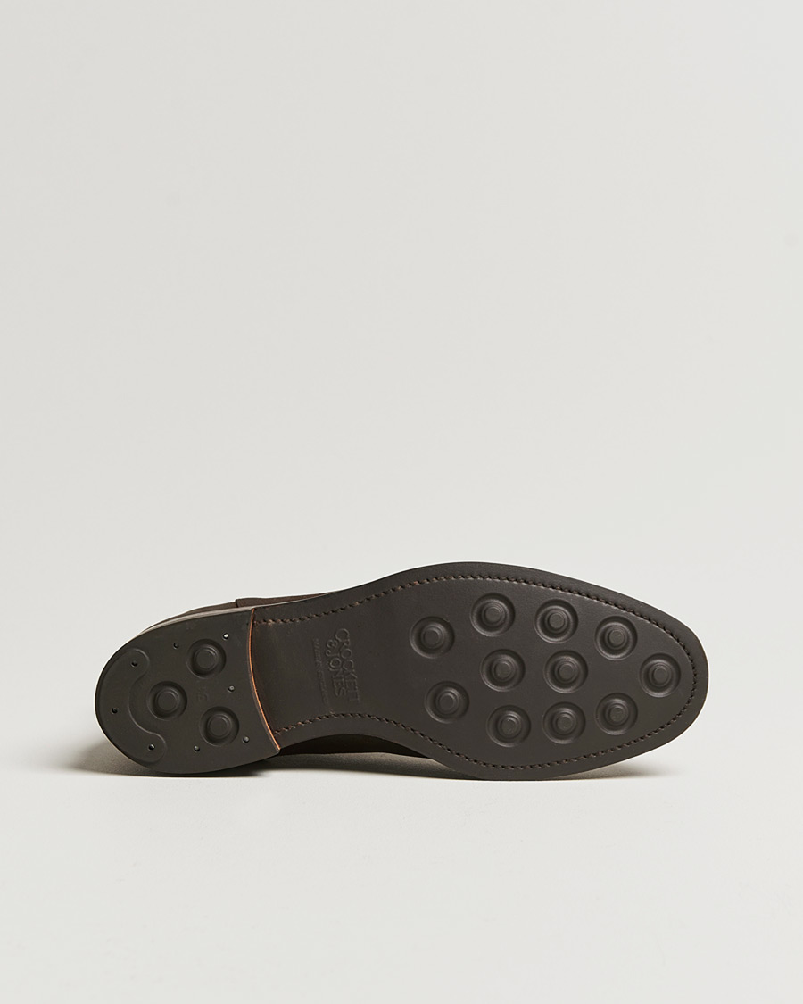 Herren | Pre-owned Rahmengenähte Schuhe | Pre-owned | Crockett & Jones Chelsea 5 Dk Brown Rough-Out Suede UK8,5 - EU42,5