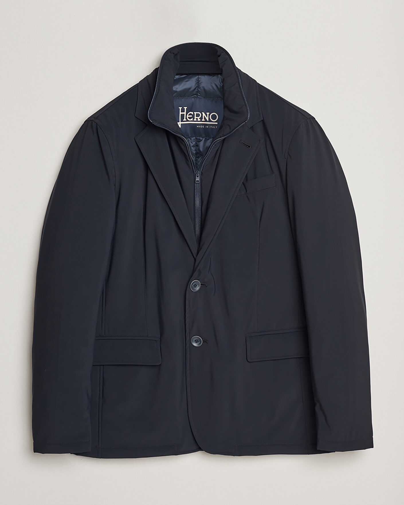 Herren | Pre-owned Jacken | Pre-owned | Herno Nylon City Blazer Navy 50