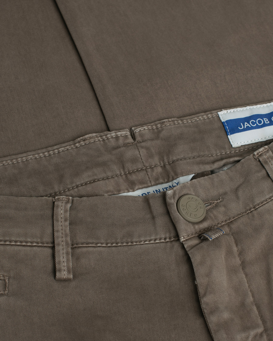 Herren | Hosen | Pre-owned | Jacob Cohën Bobby Cotton Chinos Light Brown