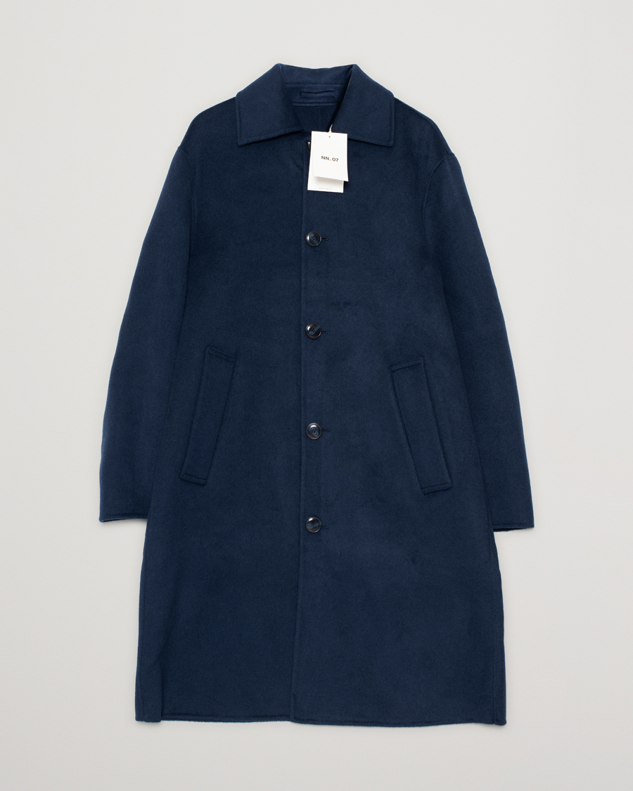 Herren | Jacken | Pre-owned | NN07 Franco Wool Coat Navy Blue