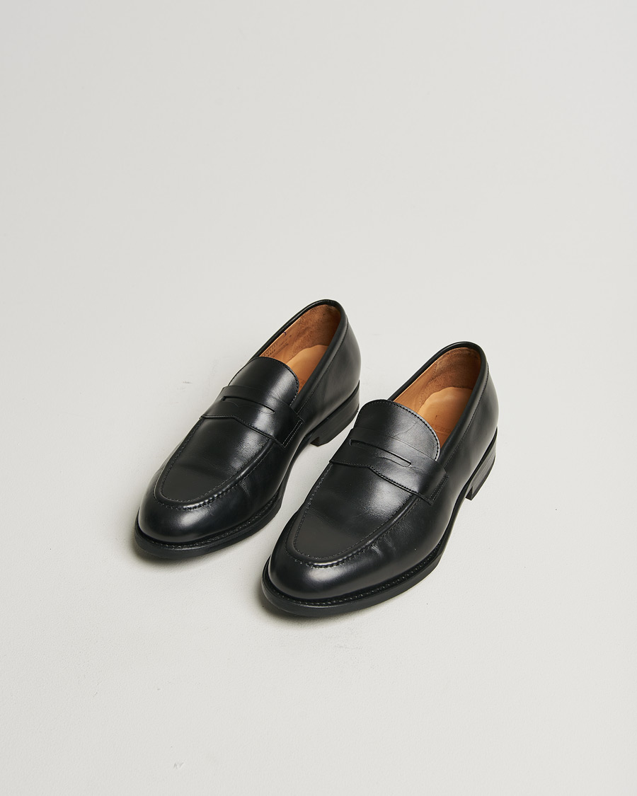 Herren | Myrqvist Stenhammar Loafer Black Calf | Pre-owned | Myrqvist Stenhammar Loafer Black Calf
