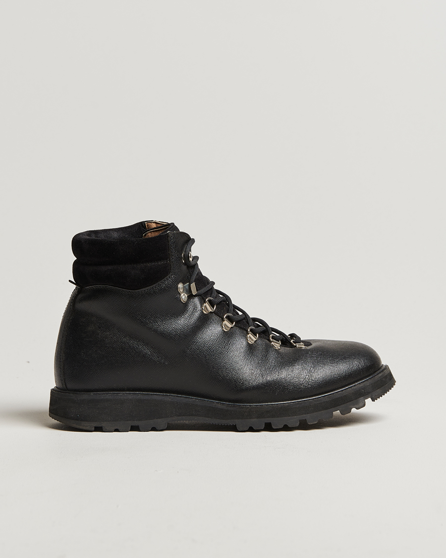 Herren | Myrqvist Duved II Laced Boot Black Grain Calf UK9 - EU43 | Pre-owned | Myrqvist Duved II Laced Boot Black Grain Calf UK9 - EU43