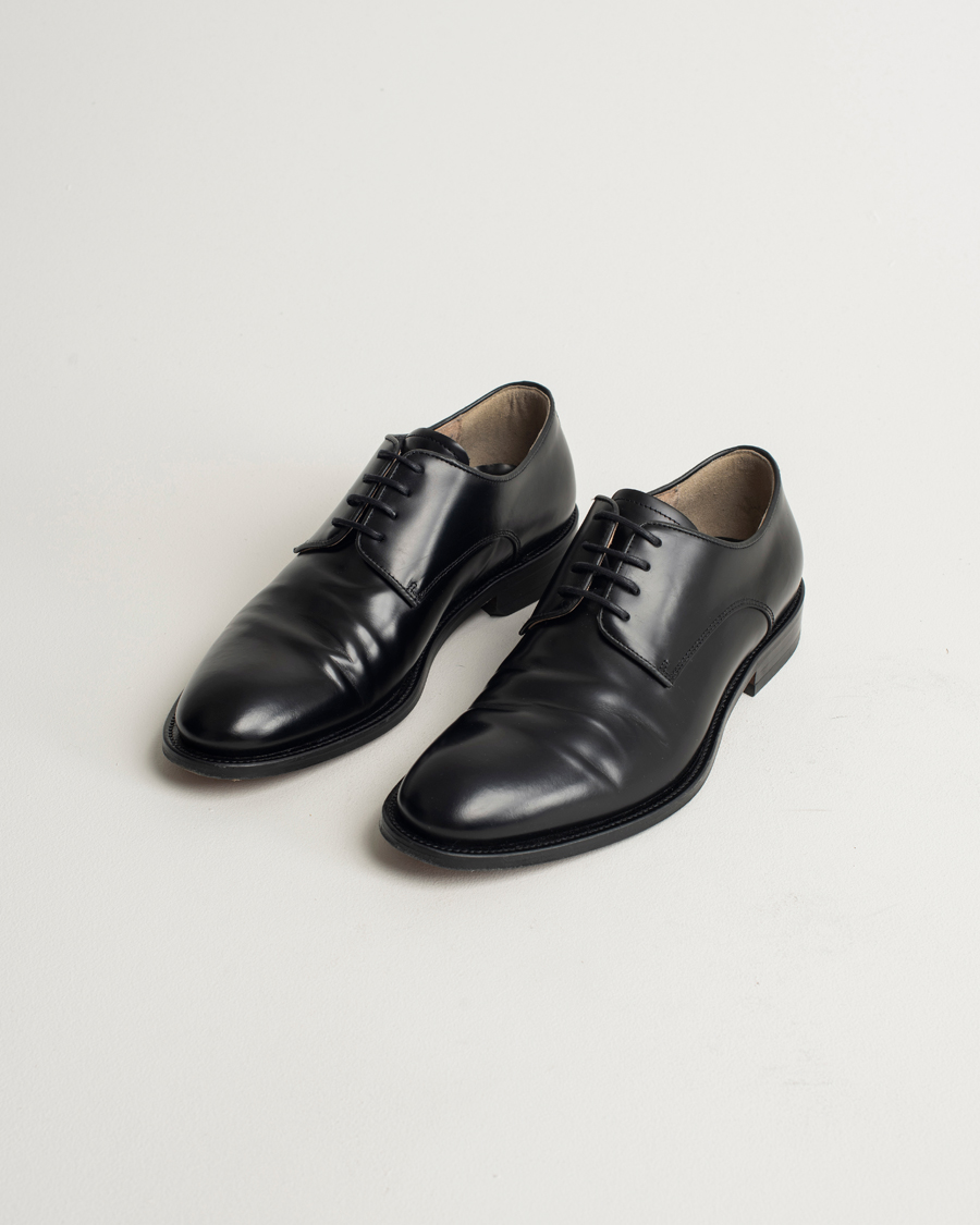 Herren | Filippa K Derby Shoes Black Calf 41 | Pre-owned | Filippa K Derby Shoes Black Calf 41