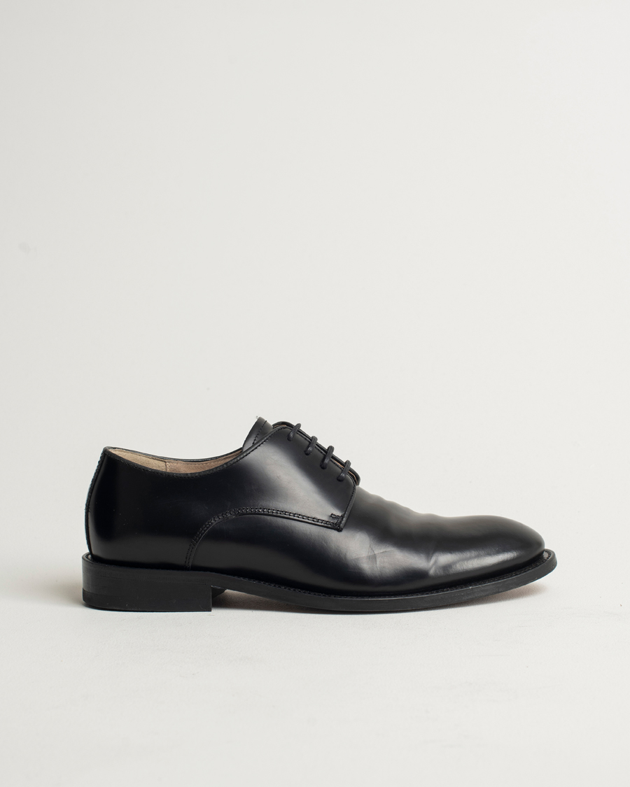 Herren | Filippa K Derby Shoes Black Calf 41 | Pre-owned | Filippa K Derby Shoes Black Calf 41
