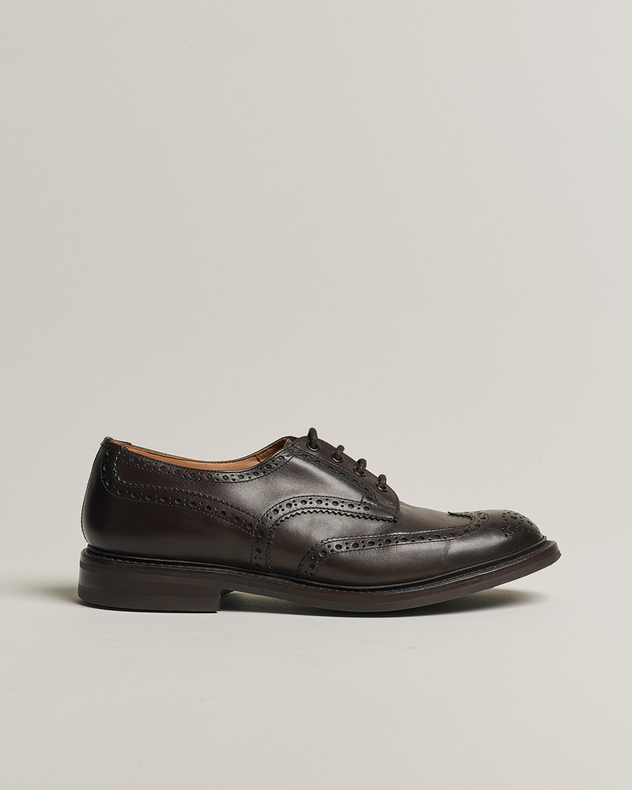 Herren | Tricker's Bourton Country Brogues Espresso Calf | Pre-owned | Tricker's Bourton Country Brogues Espresso Calf