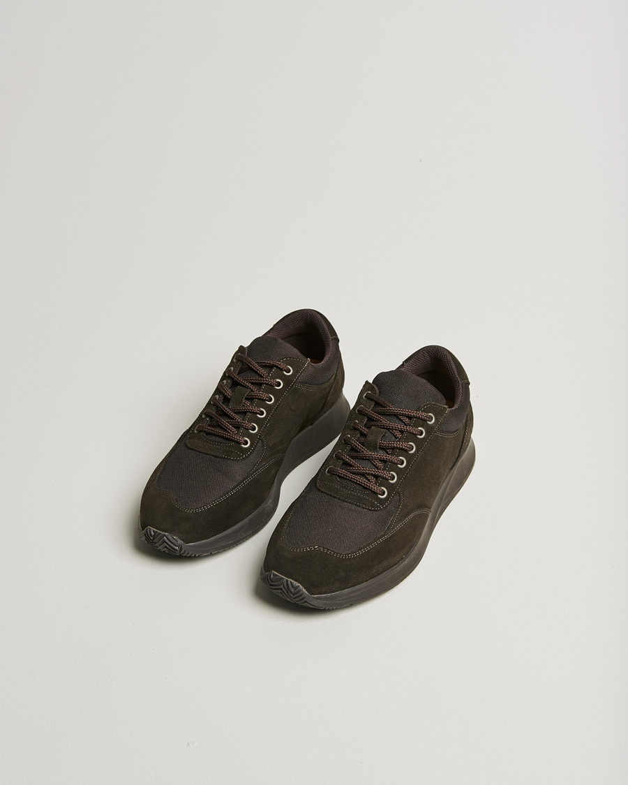 Herren | Myrqvist Stensund Running Sneaker Brown Suede | Pre-owned | Myrqvist Stensund Running Sneaker Brown Suede