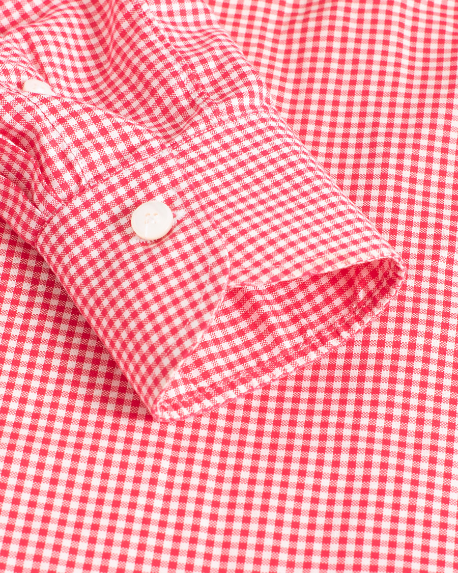 Herren | Hemden | Pre-owned | Alessandro Gherardi Slim Checked Dress Shirt Red 39 - M