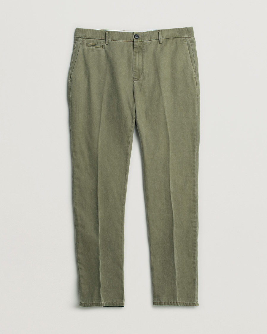 Herren | Pre-owned Hosen | Pre-owned | Dondup Joe Cotton Chinos Olive Green