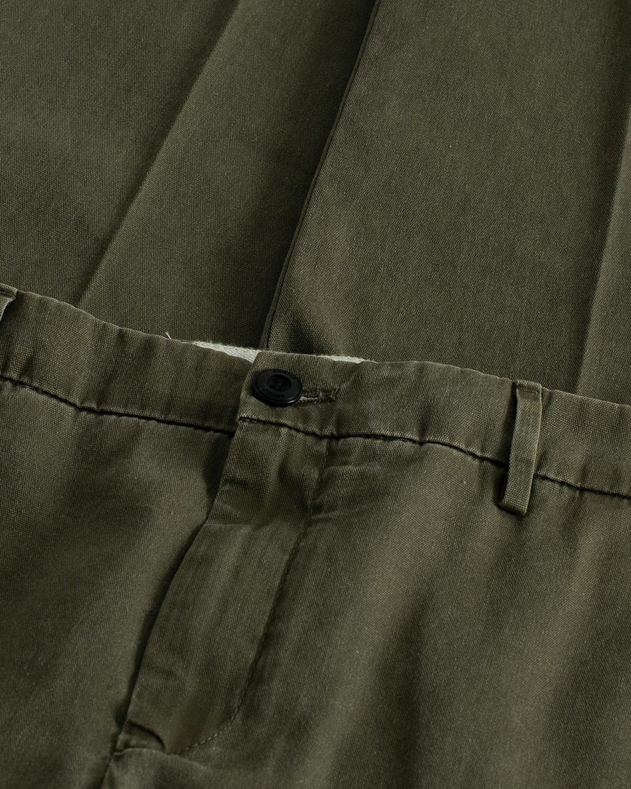 Herren | Pre-owned Hosen | Pre-owned | Dondup Joe Cotton Chinos Olive Green