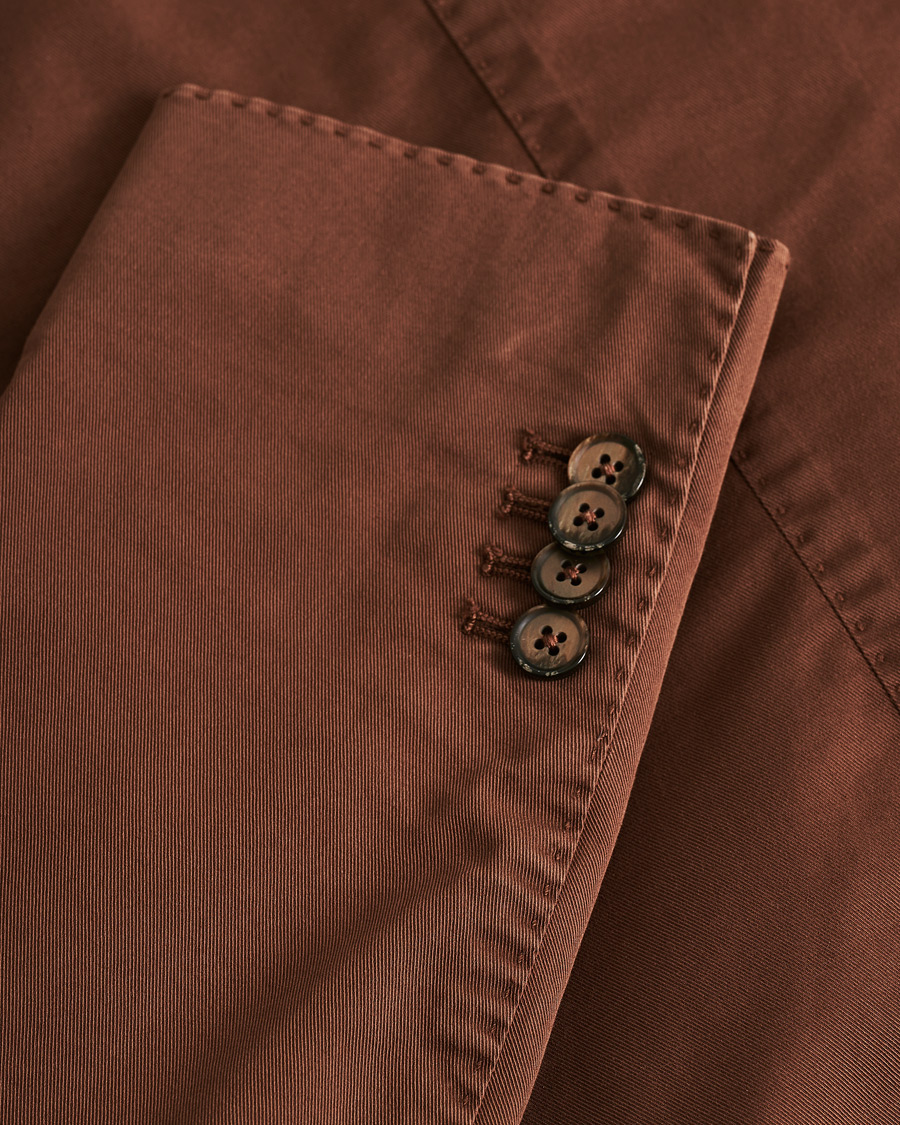 Herren | Sakkos | Pre-owned | L.B.M. 1911 Jack Regular Fit Cotton Stretch Blazer Brown