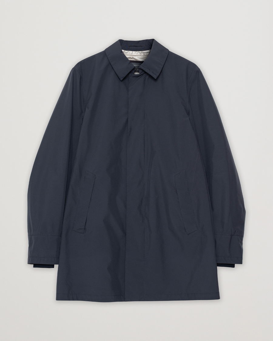 Herren | Herno Laminar Waterproof Coat Navy | Pre-owned | Herno Laminar Waterproof Coat Navy