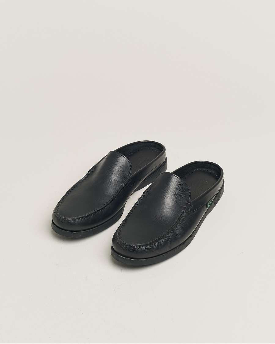 Herren | Paraboot Bahamas Slipper Black | Pre-owned | Paraboot Bahamas Slipper Black
