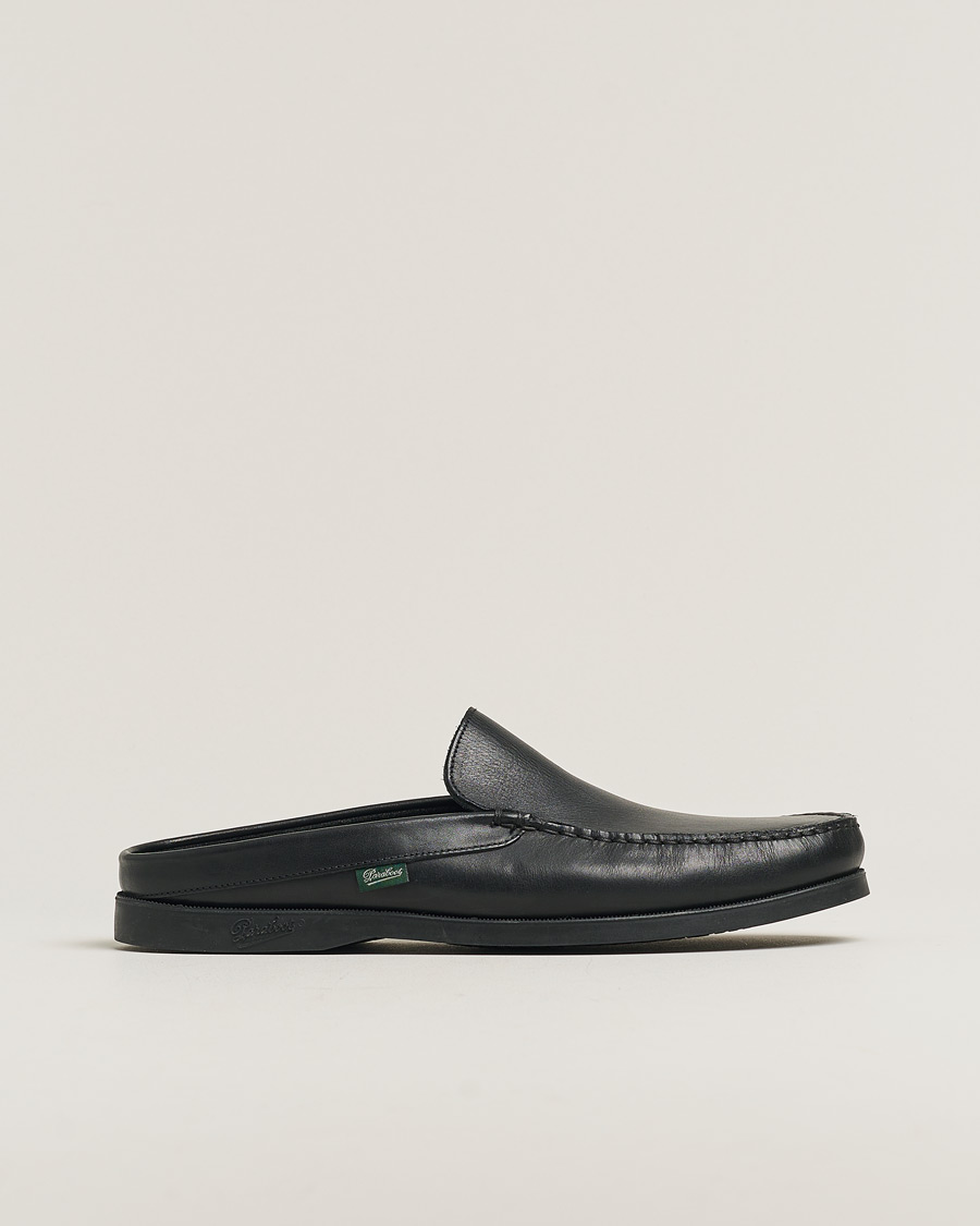 Herren | Paraboot Bahamas Slipper Black | Pre-owned | Paraboot Bahamas Slipper Black