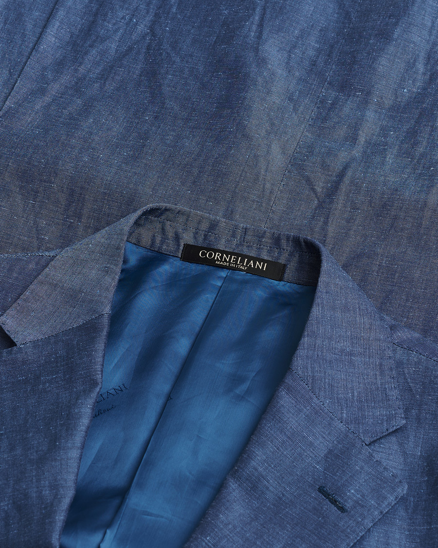 Herren | Pre-owned Anzüge | Pre-owned | Corneliani Linen/Wool Blend Suit Blue 52