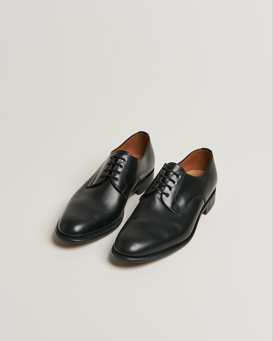 Herren | Sanders Athens Calf Plain Gibson Black | Pre-owned | Sanders Athens Calf Plain Gibson Black