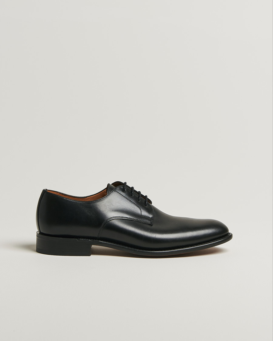 Herren | Sanders Athens Calf Plain Gibson Black | Pre-owned | Sanders Athens Calf Plain Gibson Black