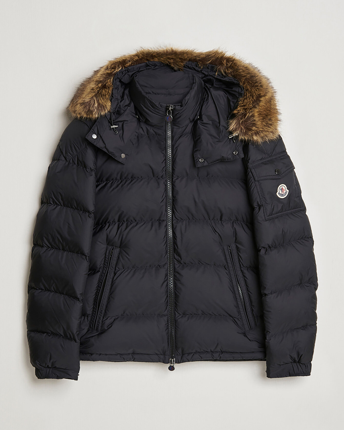 Herren | Pre-owned Jacken | Pre-owned | Moncler Maya Faux Fur Jacket Black 2 - M