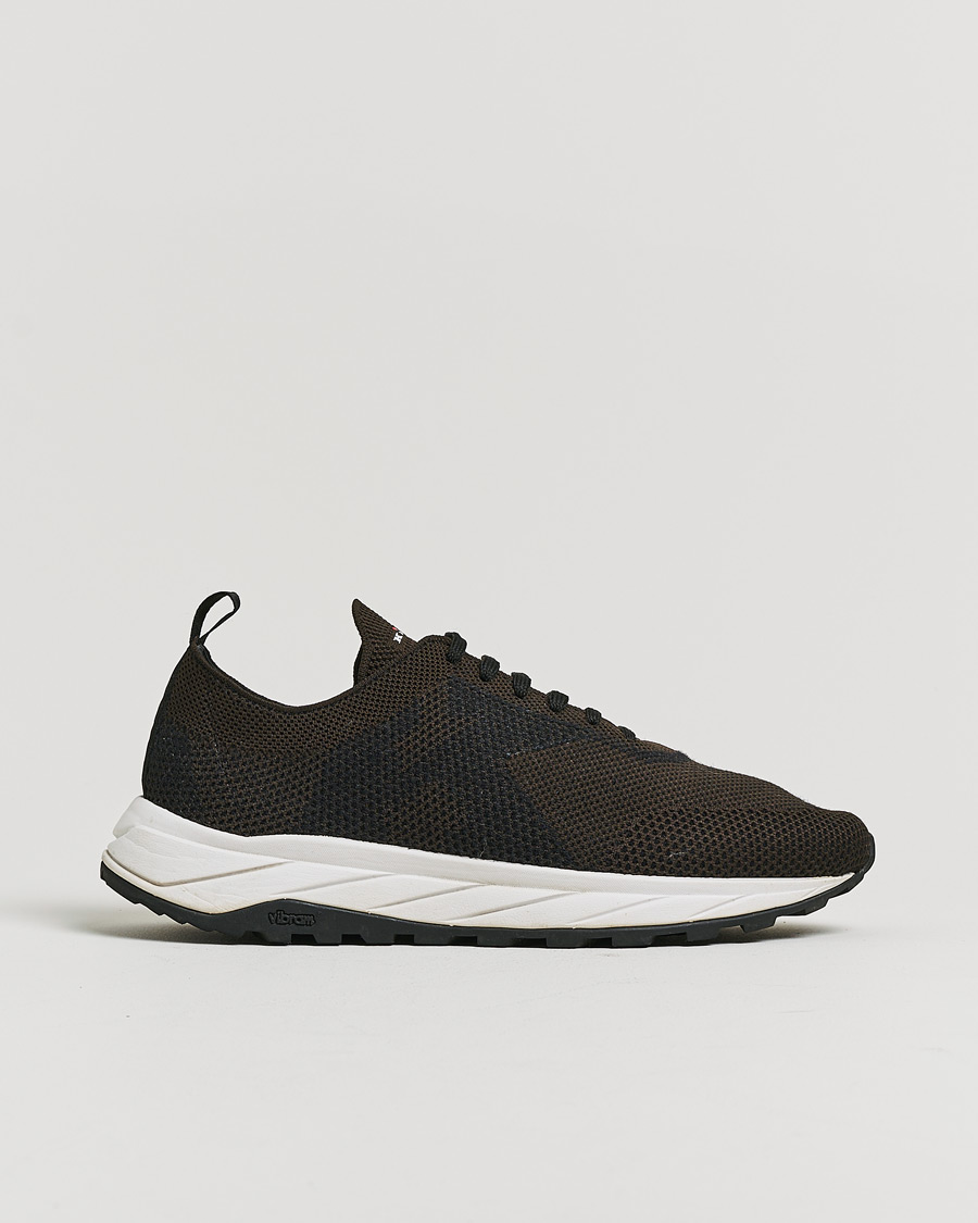 Herren | Pre-owned Schuhe | Pre-owned | Kiton Running Sneakers Dark Brown 43
