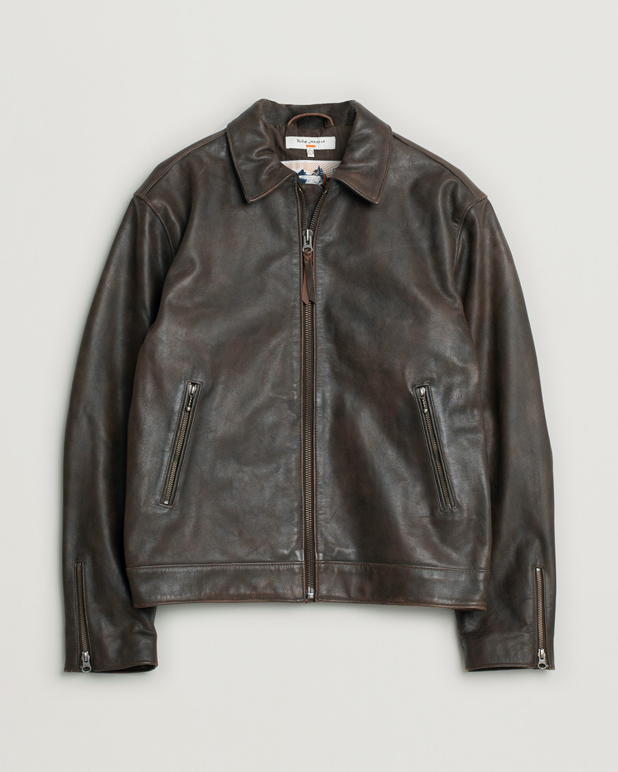 Herren | Jacken | Pre-owned | Nudie Jeans Eddy Rider Leather Jacket Brown L