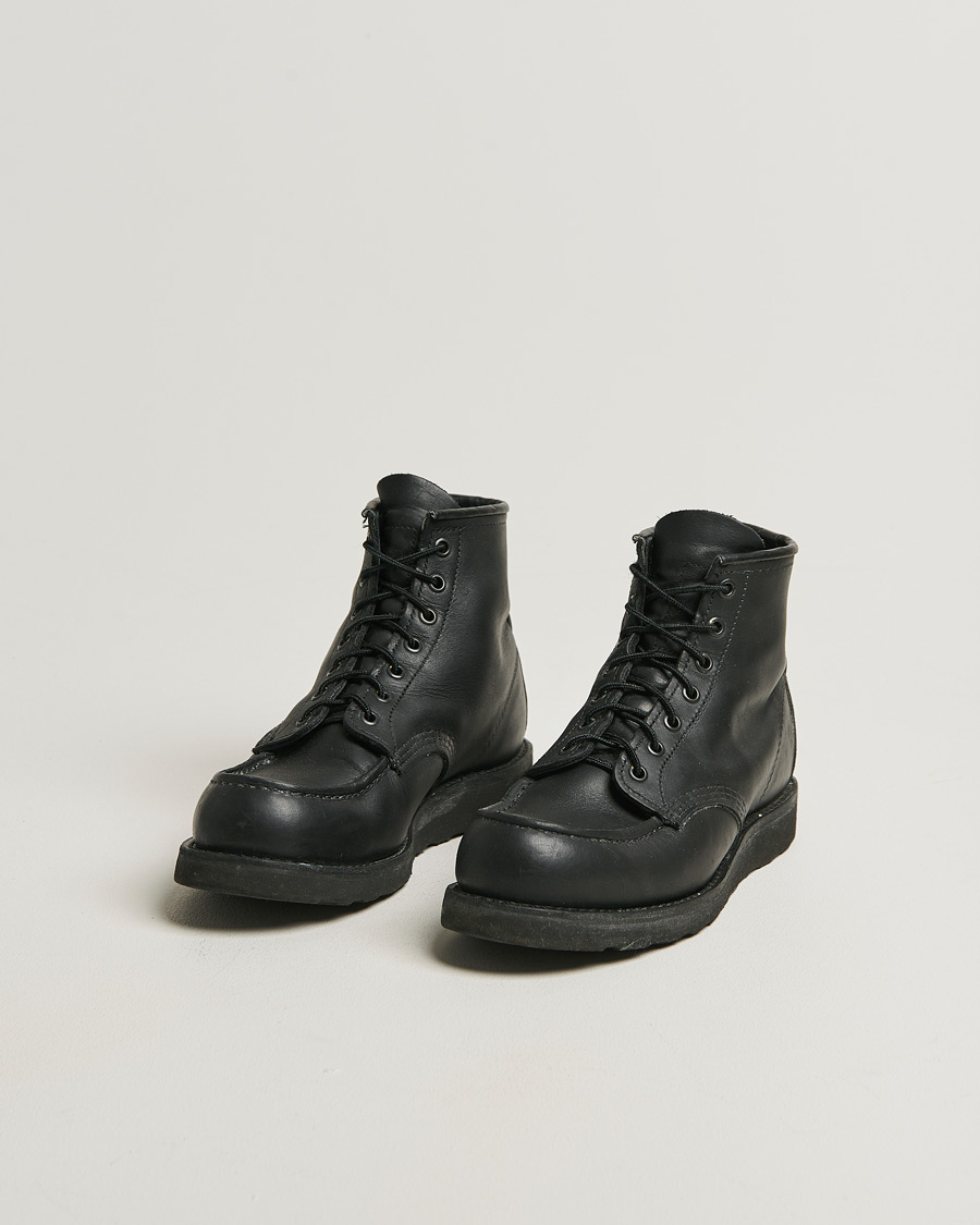 Herren | Pre-owned Schuhe | Pre-owned | Red Wing Shoes Moc Toe Boot Black Harness US8,5 - EU41,5