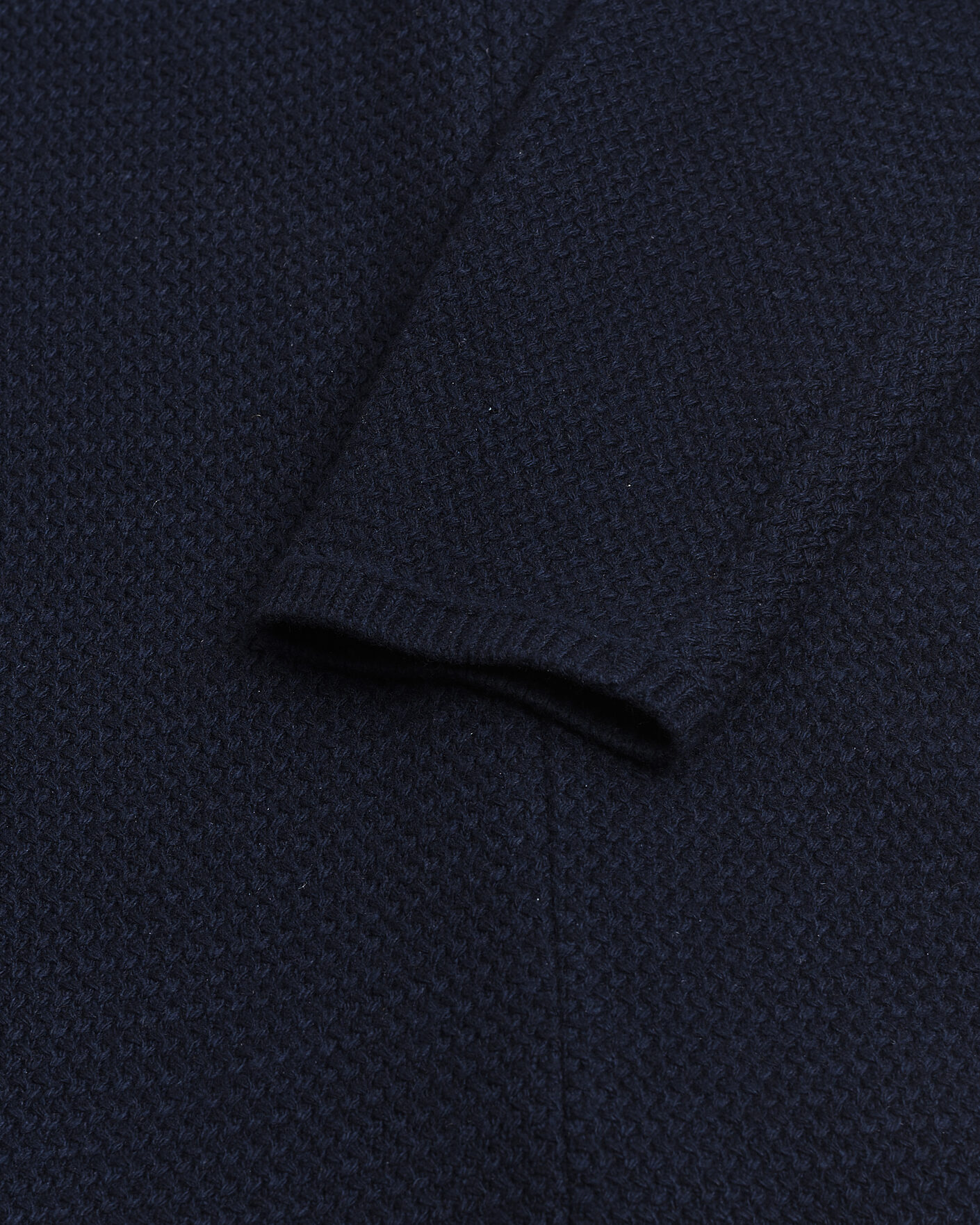 Herren | Pre-owned Sakkos | Pre-owned | Stenströms Knitted Textured Merino Wool Blazer Navy M