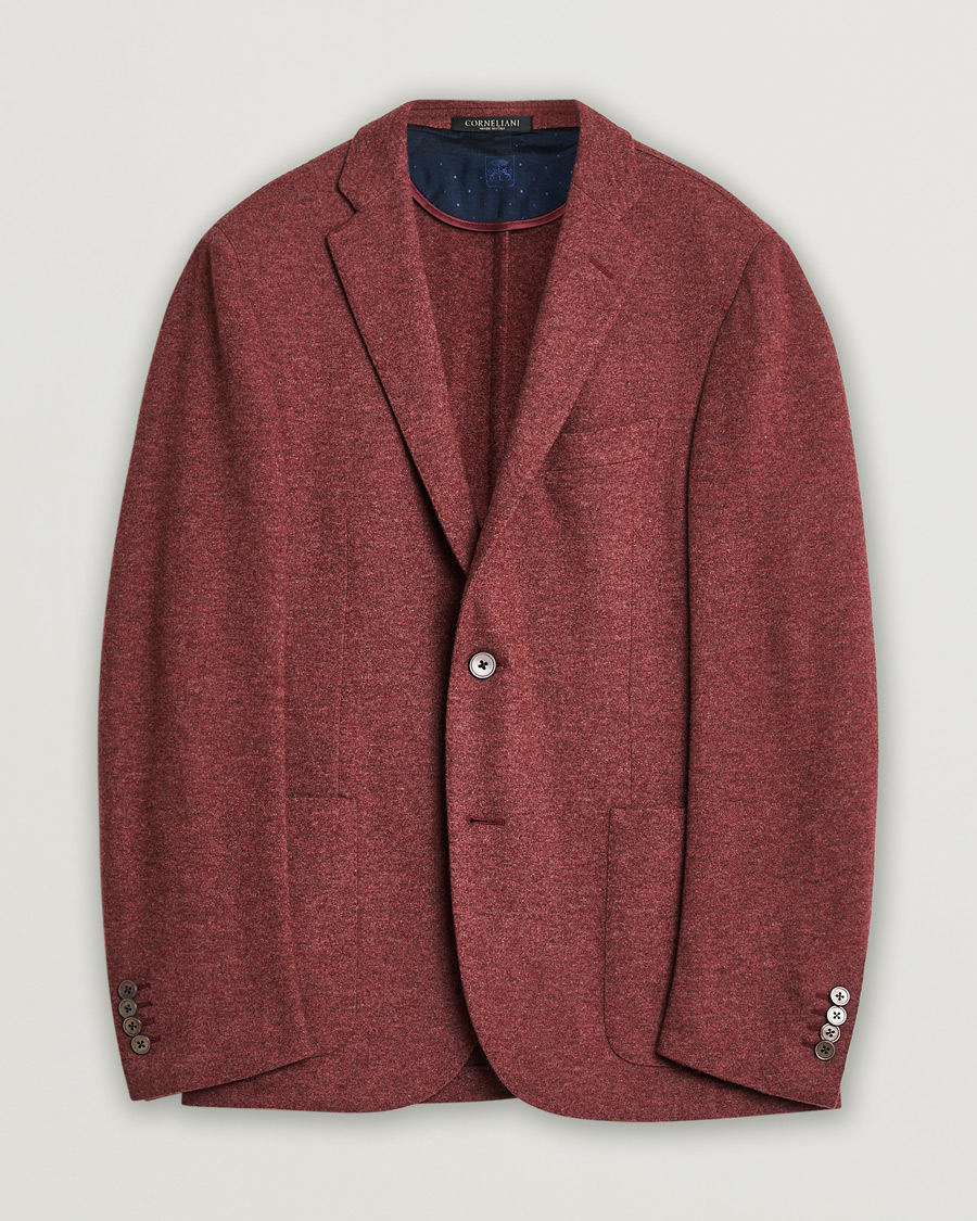 Herren | Pre-owned Sakkos | Pre-owned | Corneliani Unlined Knitted Cashmere Blazer Rust 48