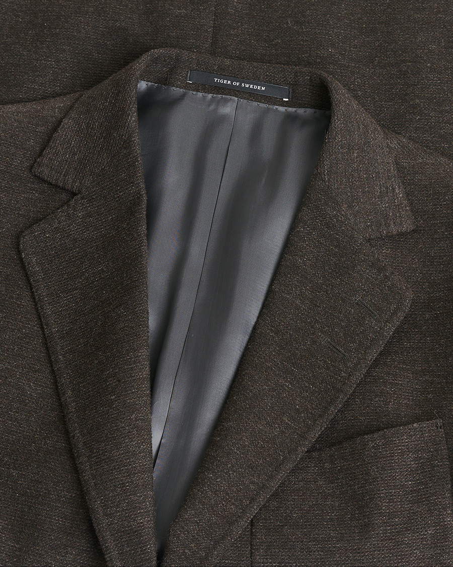 Herren | Pre-owned Sakkos | Pre-owned | Tiger of Sweden Patch Pocket Wool Blazer Brown 50