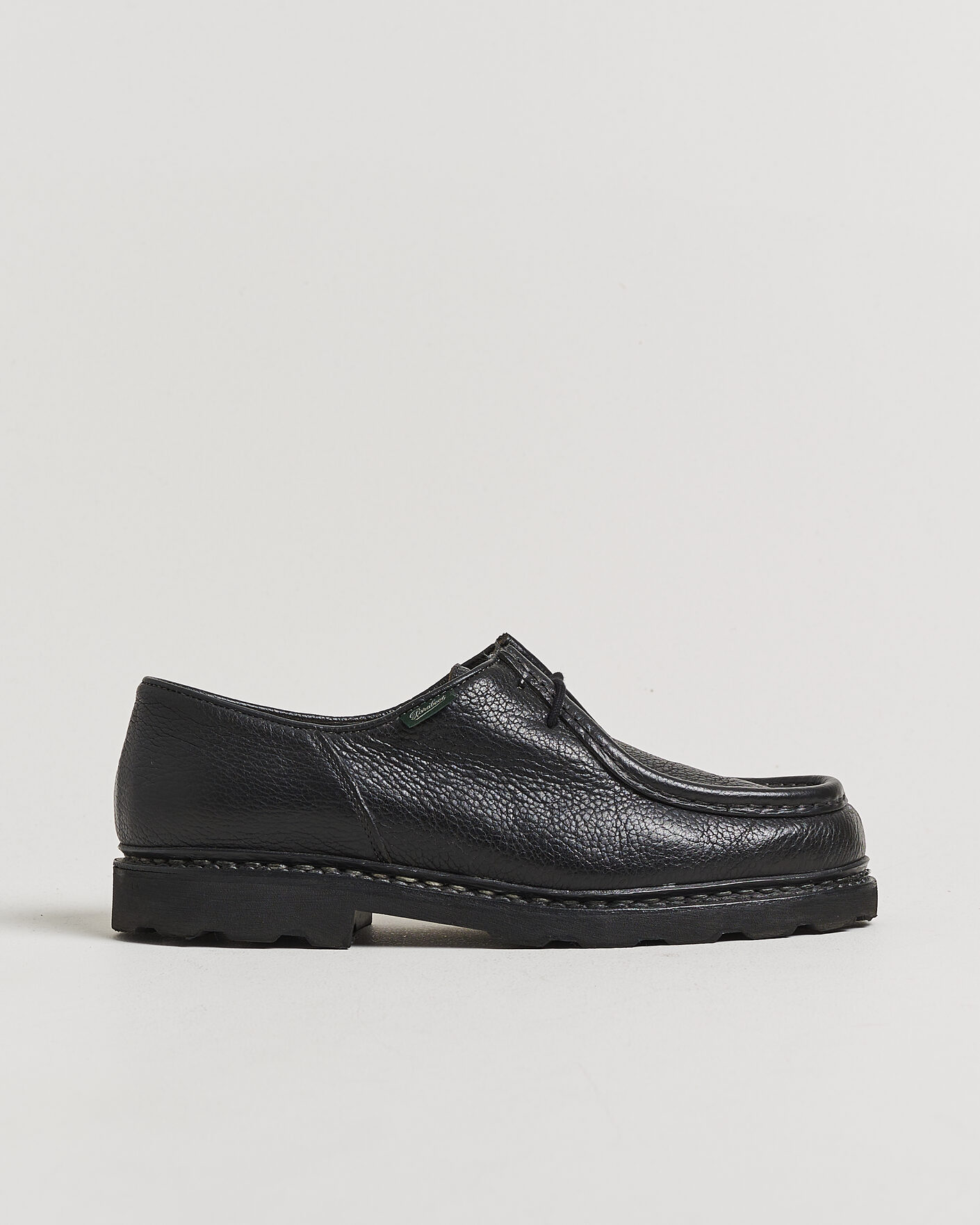 Herren | Pre-owned Rahmengenähte Schuhe | Pre-owned | Paraboot Michael Derby Black Deerskin 43,5