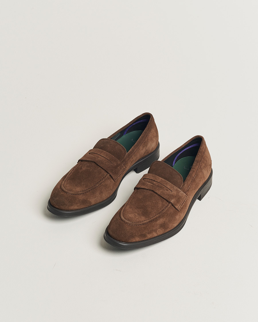 Herren | Paul Smith Pierce Suede Loafer Dark Brown UK8 - EU42 | Pre-owned | Paul Smith Pierce Suede Loafer Dark Brown UK8 - EU42